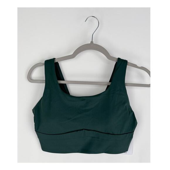 GymShark Longline Sports Bra Womens Size Large Fog Green New B4A9L Training - Picture 1 of 8